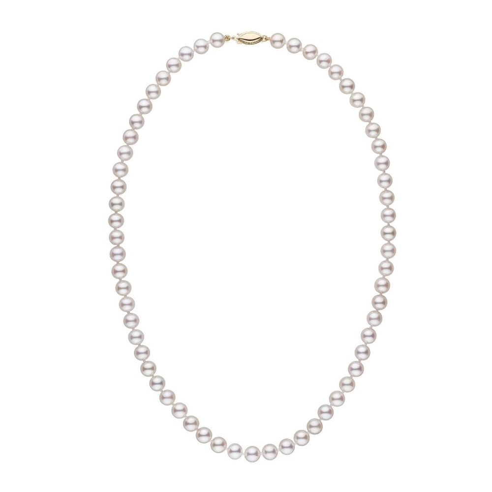 6.5-7.0 mm 18 Inch AAA White Akoya Pearl Necklace